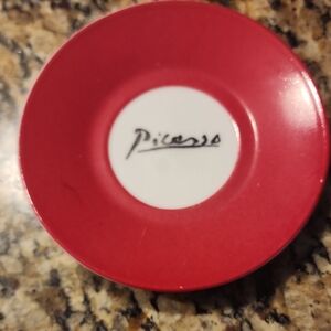 Red Picasso Saucer